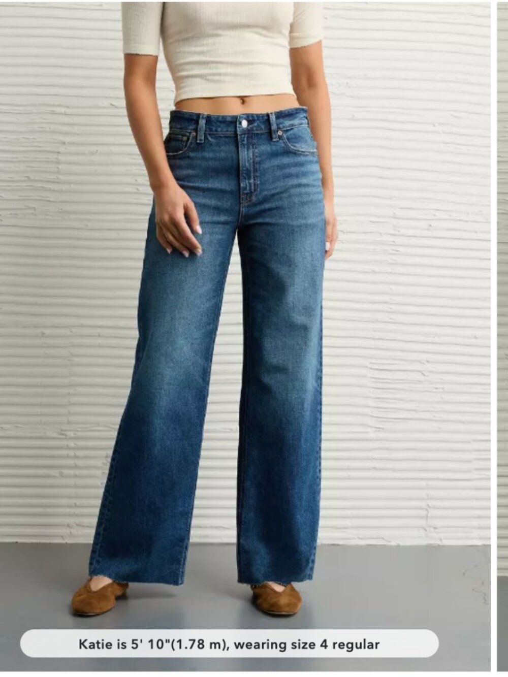 AE Dreamy Drape Stretch Super High-Waisted Baggy Wide-Leg Jean